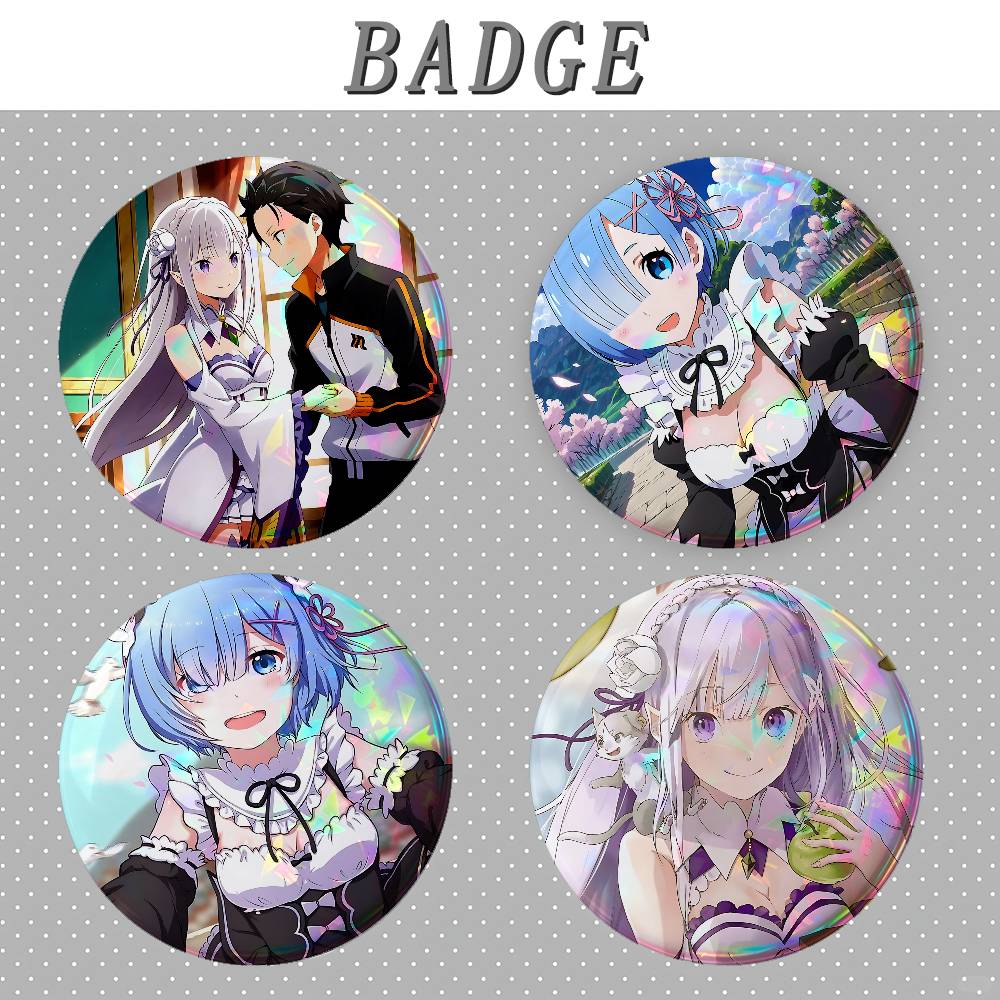 Значки «Re:Zero. Жизнь с нуля  – обзор и цена Japan Lifestyle